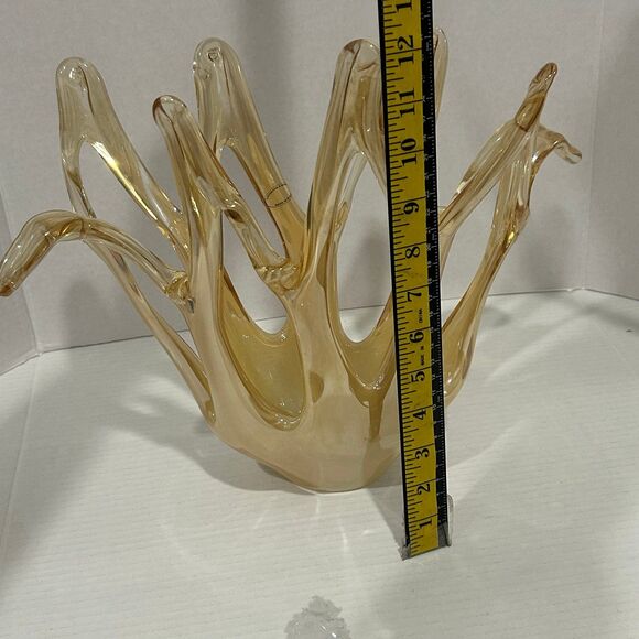 Vintage Italian Murano Style Art Glass Centerpiece Handmade in Italy - Picture 7 of 9